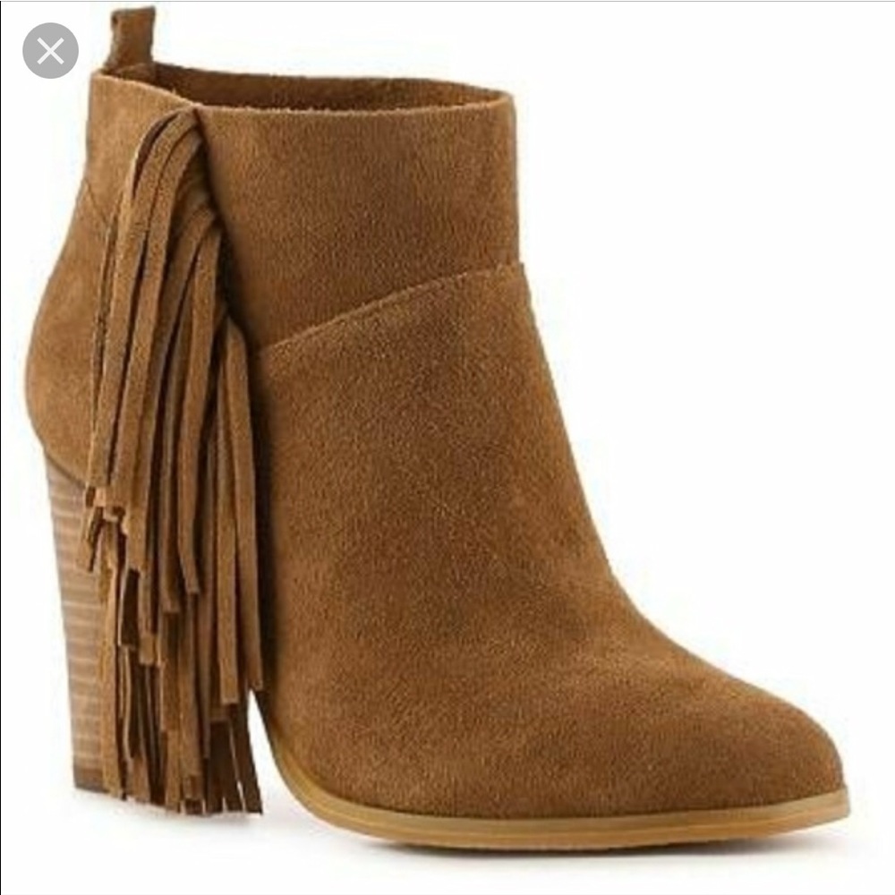 Crown Vintage Suede Fringe Booties